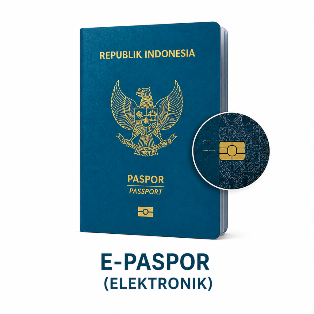 e-Paspor Indonesia elektronik dengan chip biometrik untuk proses visa dan autogate internasional