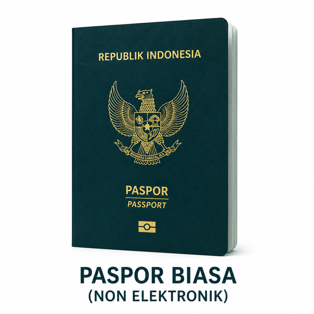 Paspor biasa Indonesia 48 halaman untuk pembuatan paspor baru dan perjalanan internasional